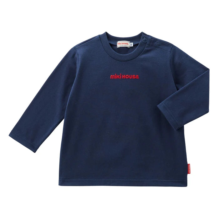 미키하우스 티셔츠 일본 키즈 긴팔티 센터 로고 디자인 6컬러