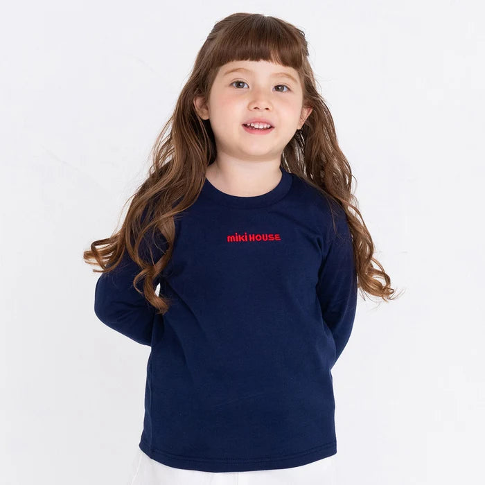 미키하우스 티셔츠 일본 키즈 긴팔티 센터 로고 디자인 6컬러