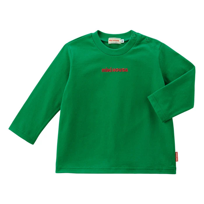 미키하우스 티셔츠 일본 키즈 긴팔티 센터 로고 디자인 6컬러