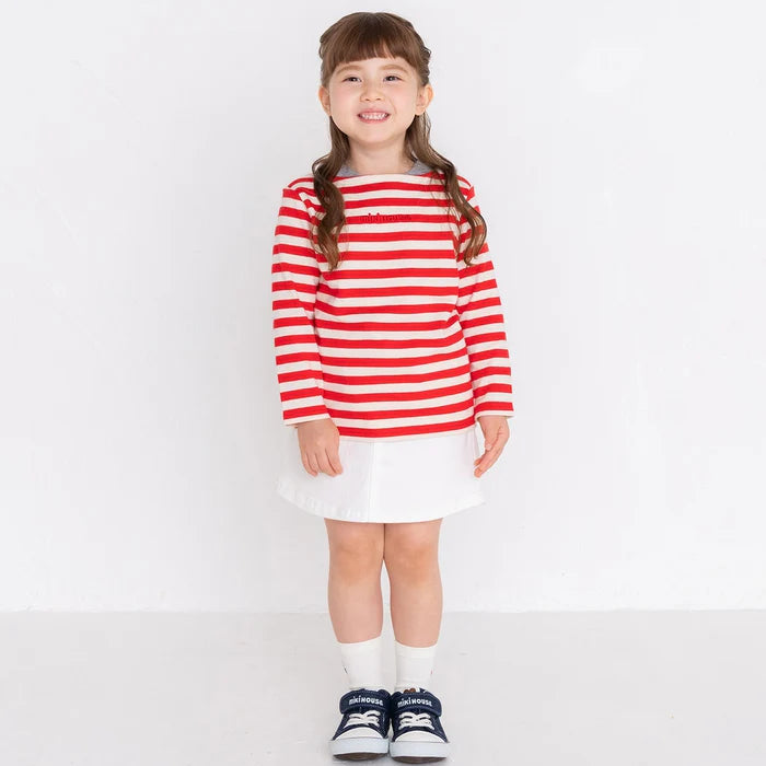 미키하우스 티셔츠 일본 키즈 긴팔티 레이어링 스트라이프 4컬러