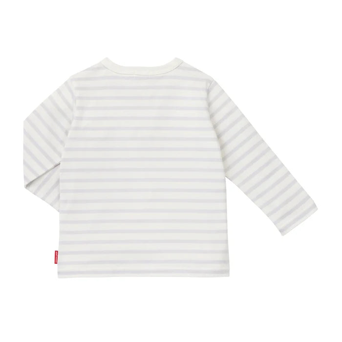 미키하우스 티셔츠 일본 키즈 아기 긴팔티 스트라이프 로고 4컬러