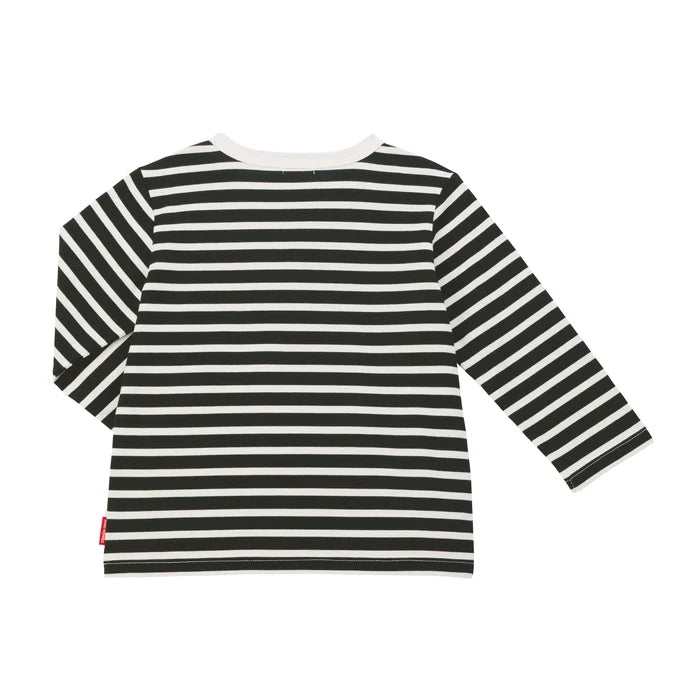 미키하우스 티셔츠 일본 키즈 아기 긴팔티 스트라이프 로고 4컬러