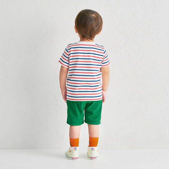 미키하우스 키즈 티셔츠 일본 반팔티 보더 스트라이프 로고 4컬러