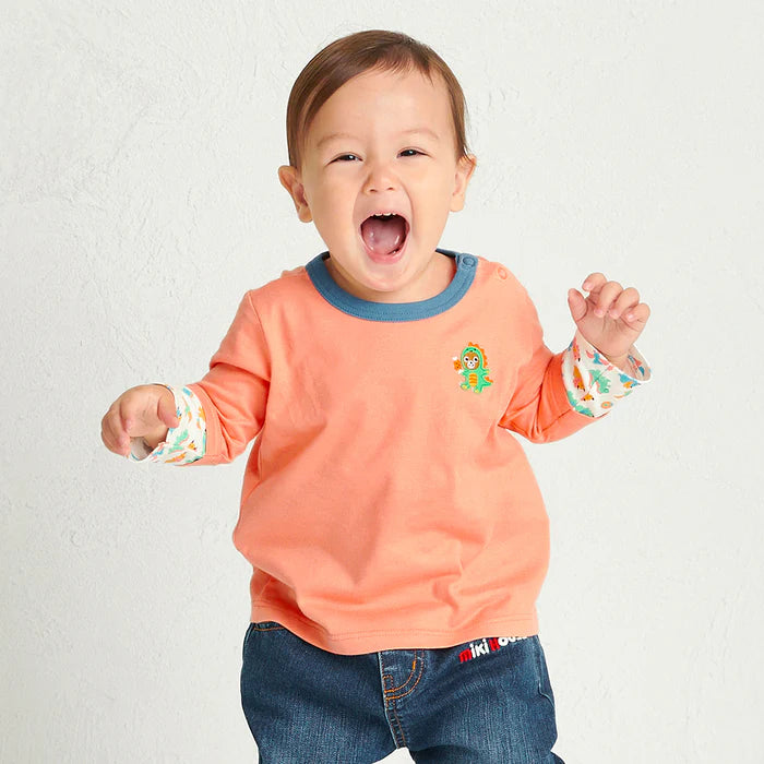 미키하우스 티셔츠 일본 키즈 긴팔 봄 테마 캐릭터 4컬러