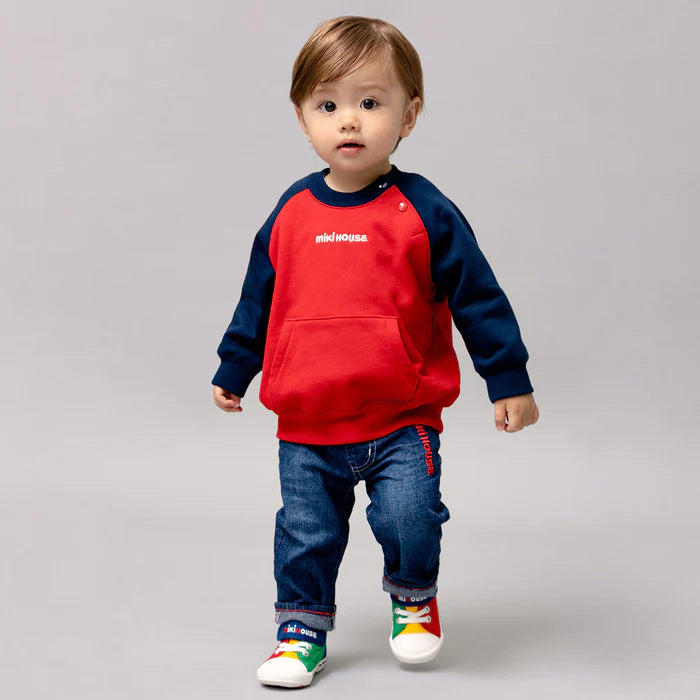 미키하우스 티셔츠 일본 키즈 긴팔티 백 로고 맨투맨 3컬러