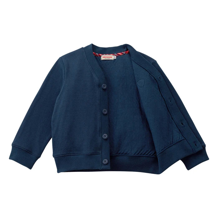 미키하우스 가디건 일본 키즈 카디건 앰블럼 와펜 브이넥