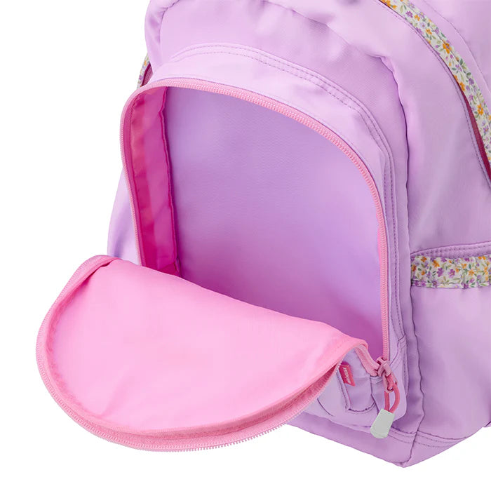 미키하우스 가방 일본 백팩 파이핑 꽃무늬 로고