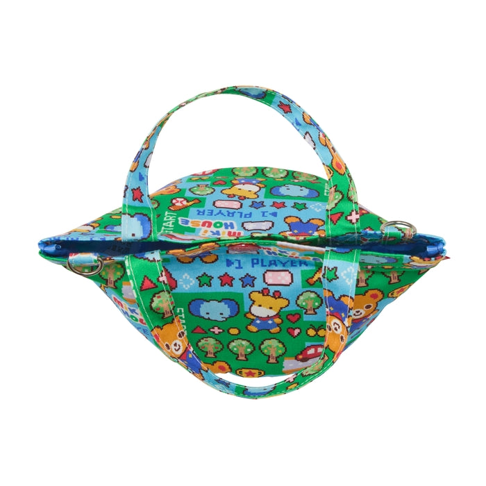 미키하우스 키즈 가방 일본 유아 토트 숄더백 레트로 게임 디자인 2컬러