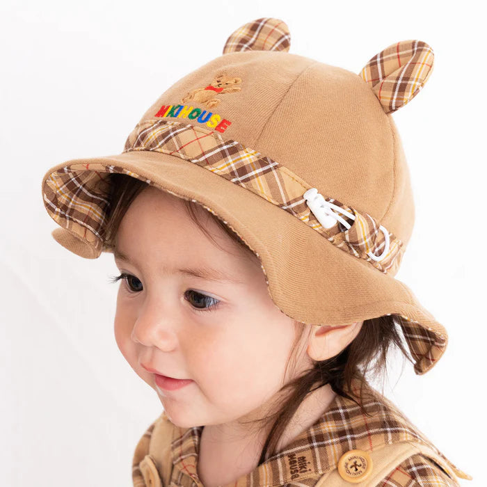 미키하우스 모자 일본 키즈 버킷햇 데님 웨이브 2컬러