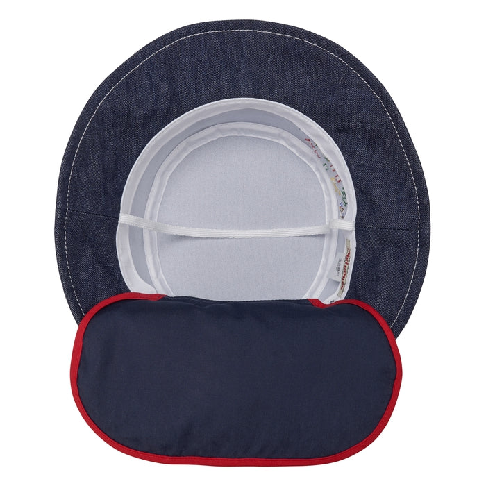 미키하우스 키즈 모자 일본 유아 버킷햇 로고 차양 푸치 자수 2컬러