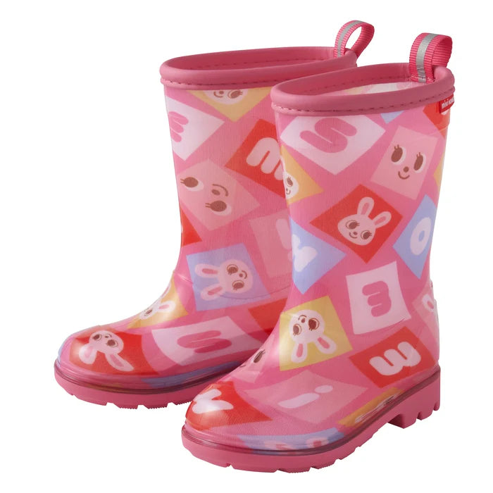 미키하우스 부츠 퍼즐 블록 장화 레인부츠 2컬러