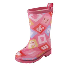 미키하우스 부츠 퍼즐 블록 장화 레인부츠 2컬러