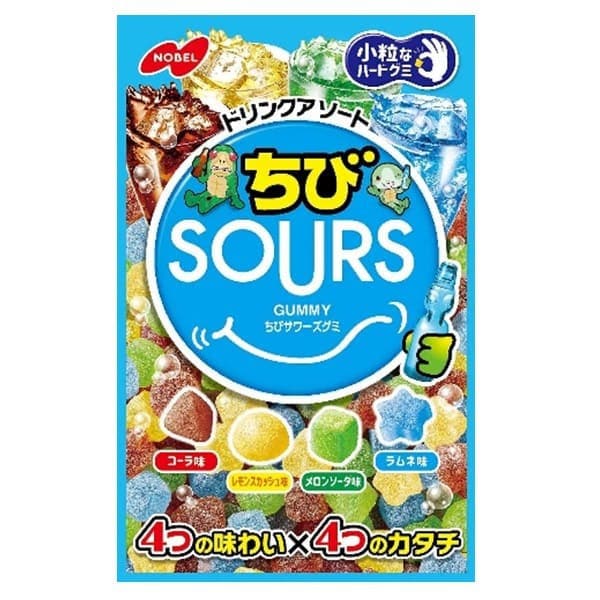 일본 소다 젤리 노벨 돈키호테 치비 사워 드링크 믹스 구미 80g
