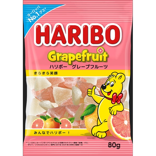 하리보 자몽젤리 일본 돈키호테 삼격형 2색 구미 80g