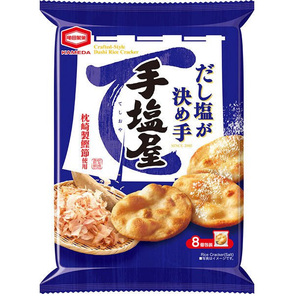 카메다 센베이 일본 돈키호테 편의점 구운 소금 다시맛 8개입 125g