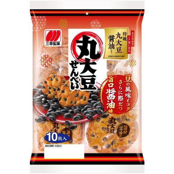 센베이 쌀과자 일본 돈키호테 미유키 검은콩 대두 간장맛 10개입 141g