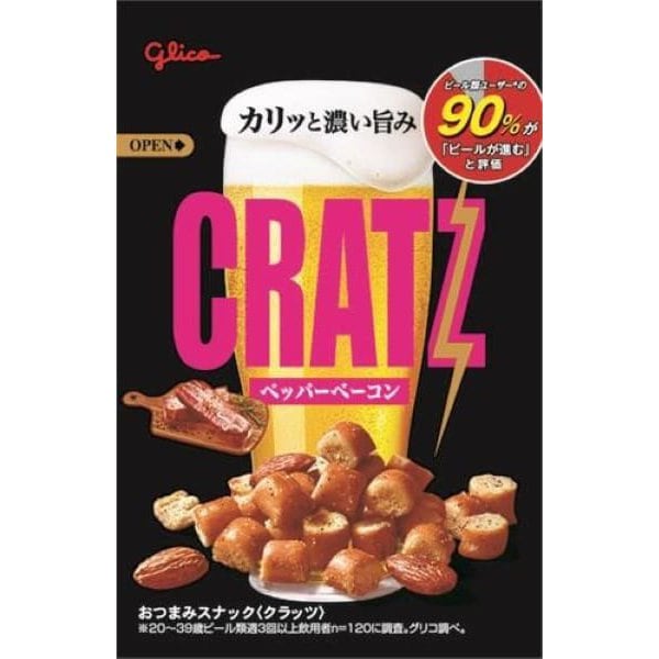 글리코 과자 일본 돈키호테 크라츠 페퍼 베이컨 스낵 42g