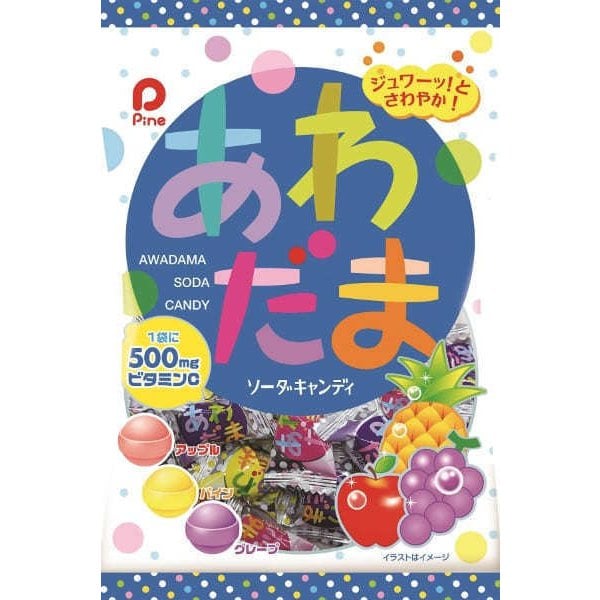 아와다마 사탕 일본 파인 돈키호테 3가지 과일맛 소다 캔디 120g
