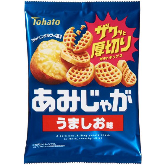 일본 감자과자 토하토 돈키호테 편의점 스낵 두꺼운 감자칩 55g