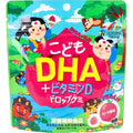 어린이 영양제 일본 유니매트 리켄 젤리 서플리 DHA 플러스 비타민 D 복숭아맛 60정