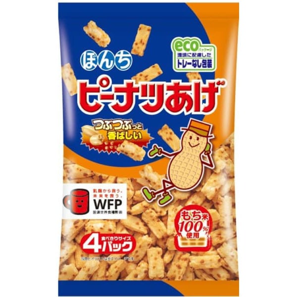 센베이 쌀과자 일본 돈키호테 본치아게 땅콩 스낵 4봉 68g