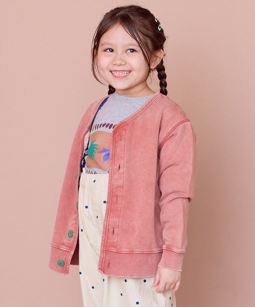 마키즈 가디건 일본 키즈 카디건 우라케 밀리터리 스노워시 데님 스타일 3컬러