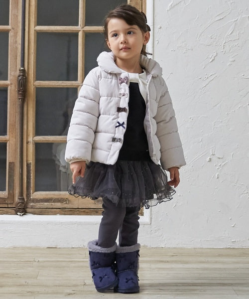 petit main 키즈 패딩 일본 쁘띠마인 유아 리본 디자인 경량 디자인 3컬러