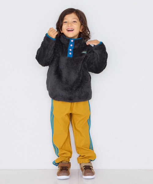 마키즈 키즈 티셔츠 일본 긴팔티 보아 양털 스냅 재킷 스타일 4컬러