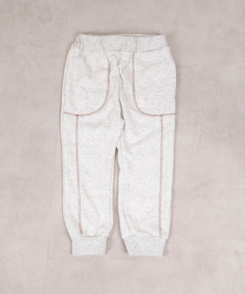 마키즈 키즈 바지 일본 유아 샤기 롱 팬츠 스티치 워크 디자인 4컬러