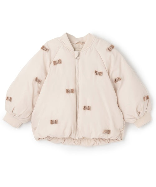 petit main 키즈 자켓 일본 쁘띠메인 유아 치비 리본 안솜 재킷 3컬러