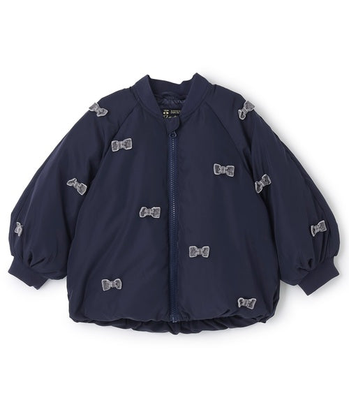 petit main 키즈 자켓 일본 쁘띠메인 유아 치비 리본 안솜 재킷 3컬러