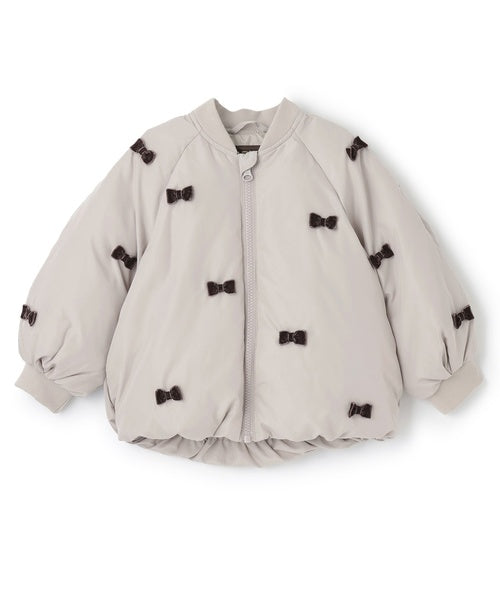 petit main 키즈 자켓 일본 쁘띠메인 유아 치비 리본 안솜 재킷 3컬러