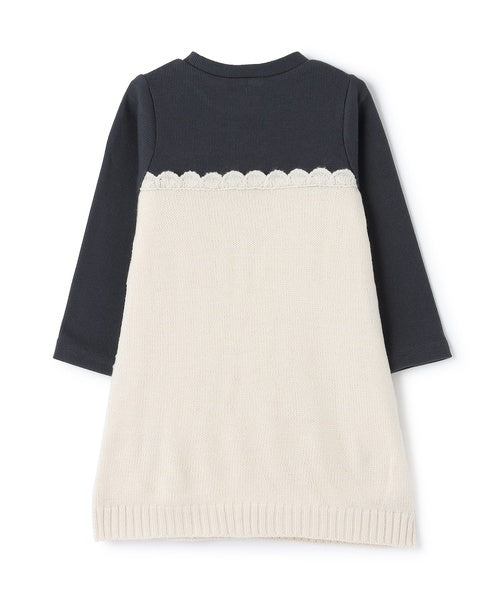 petit main 키즈 치마 일본 쁘띠메인 유아 원피스 크로세 디자인 3컬러