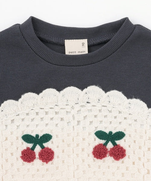 petit main 키즈 치마 일본 쁘띠메인 유아 원피스 크로세 디자인 3컬러