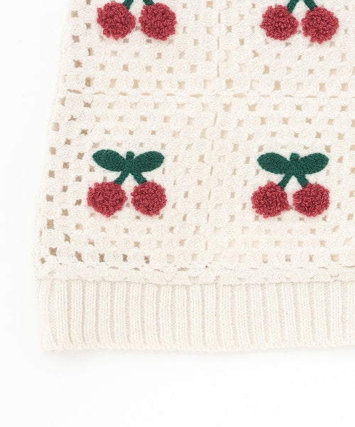 petit main 키즈 치마 일본 쁘띠메인 유아 원피스 크로세 디자인 3컬러