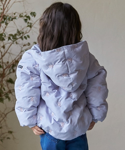 petit main 키즈 패딩 일본 쁘띠마인 유아 프리티 모티브 후드 디자인 3컬러