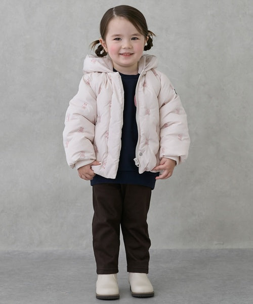 petit main 키즈 패딩 일본 쁘띠마인 유아 프리티 모티브 후드 디자인 3컬러