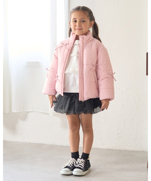 petit main 키즈 패딩 일본 쁘띠마인 유아 리본 디자인 퍼프 재킷 5컬러
