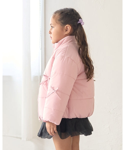petit main 키즈 패딩 일본 쁘띠마인 유아 리본 디자인 퍼프 재킷 5컬러