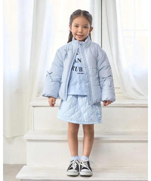 petit main 키즈 패딩 일본 쁘띠마인 유아 리본 디자인 퍼프 재킷 5컬러