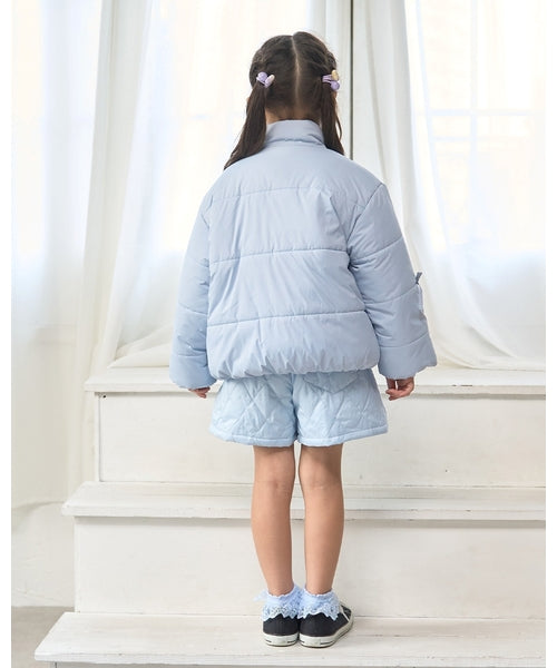 petit main 키즈 패딩 일본 쁘띠마인 유아 리본 디자인 퍼프 재킷 5컬러