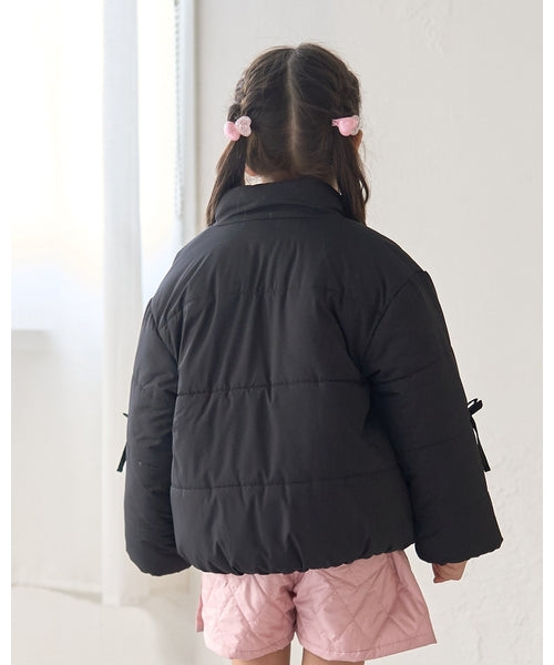 petit main 키즈 패딩 일본 쁘띠마인 유아 리본 디자인 퍼프 재킷 5컬러