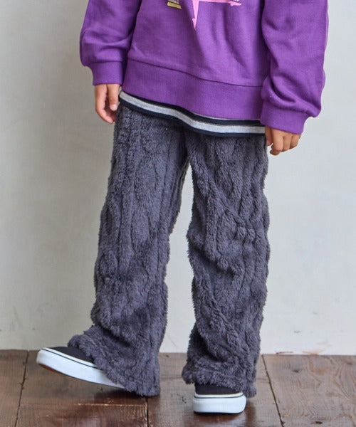 마키즈 바지 일본 키즈 팬츠 케이블 보아 플레어 부츠컷 4컬러