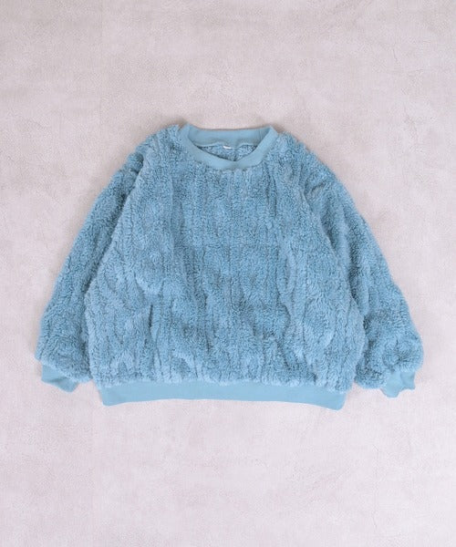 마키즈 키즈 티셔츠 일본 유아 긴팔티 케이블 보어 니트 디자인 맨투맨 4컬러