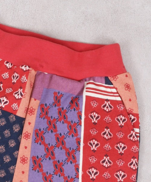 마키즈 바지 일본 키즈 스웻 팬츠 플라워 체크 패턴 조거 타입 6컬러