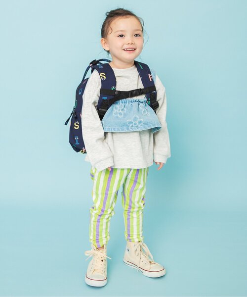 Breeze Kids T-shirt Japanese Toddler Long Sleeve Sesame Street Fur-Free Strainer 5 Colors 