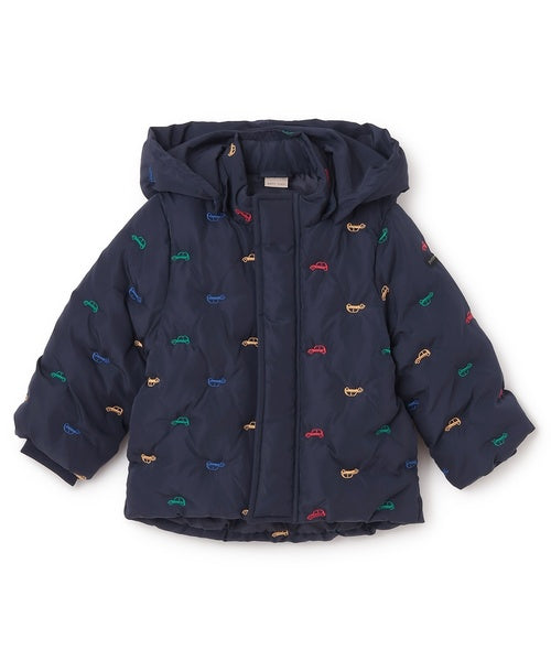 petit main 키즈 패딩 일본 쁘띠메인 유아 아소트 자수 디자인 자켓 2컬러