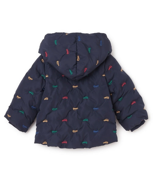 petit main 키즈 패딩 일본 쁘띠메인 유아 아소트 자수 디자인 자켓 2컬러