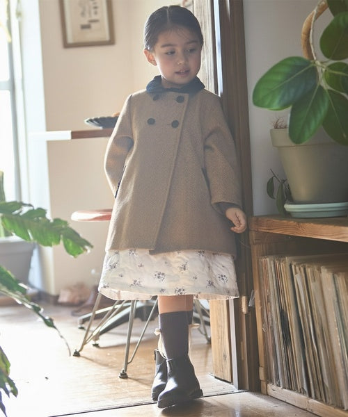 petit main 키즈 코트 일본 쁘띠마인 유아 더블 블레스트 클래식 아우터 2컬러