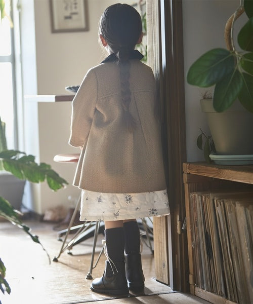 petit main 키즈 코트 일본 쁘띠마인 유아 더블 블레스트 클래식 아우터 2컬러